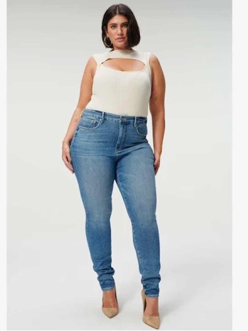 Good American Good Legs Skinny Jeans in Blue815 Size 10/30